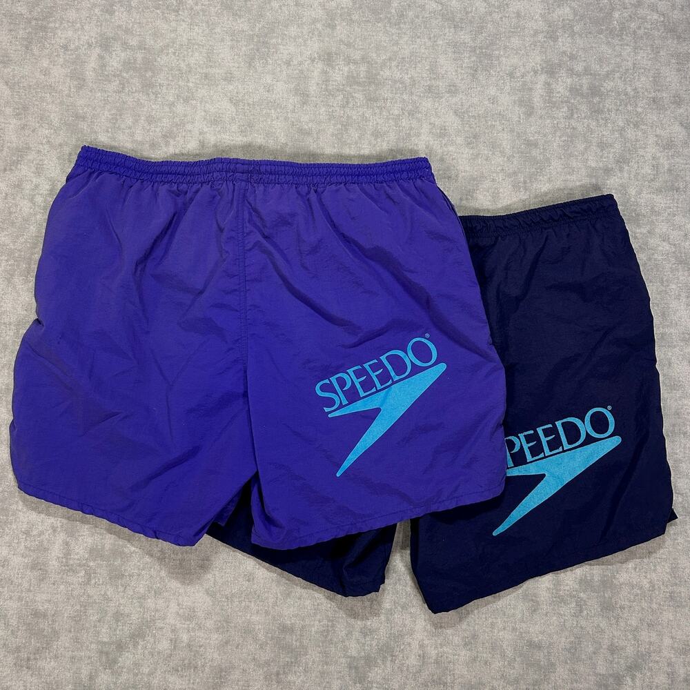 VTG 90s Speedo board shorts bundle retro summer surfwear swim trunks mens XL